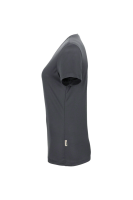HAKRO Damen V-Shirt COOLMAX®, anthrazit, 3XL