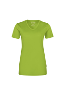 HAKRO Damen V-Shirt COOLMAX®, kiwi, L