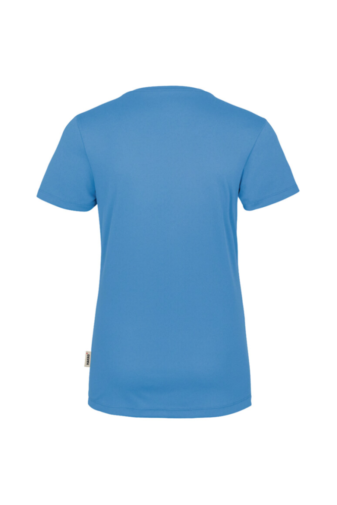 HAKRO Damen V-Shirt COOLMAX®, malibublau, M