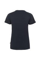 HAKRO Damen V-Shirt Contrast MIKRALINAR®, tinte/anthrazit