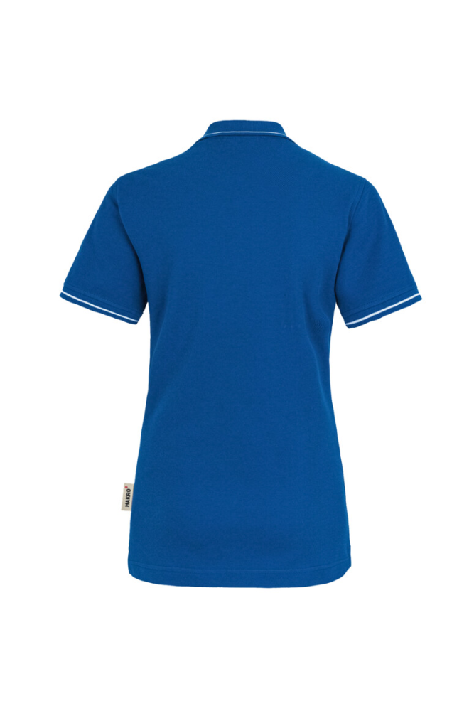HAKRO Damen Poloshirt Casual, royalblau/weiss, L