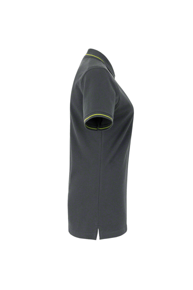 HAKRO Damen Poloshirt Casual, anthrazit/kiwi, S