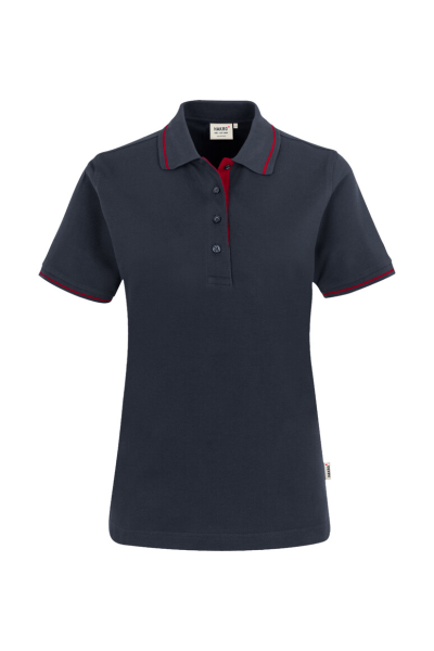 HAKRO Damen Poloshirt Casual, tinte/rot