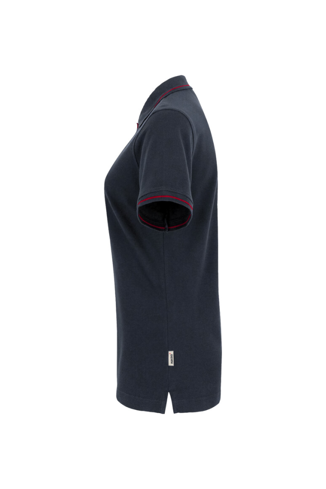 HAKRO Damen Poloshirt Casual, tinte/rot, M