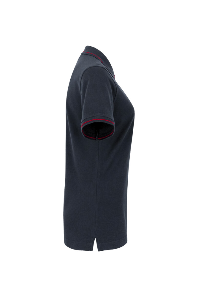 HAKRO Damen Poloshirt Casual, tinte/rot, M