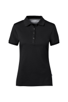 HAKRO COTTON TEC® Damen Poloshirt, schwarz, L