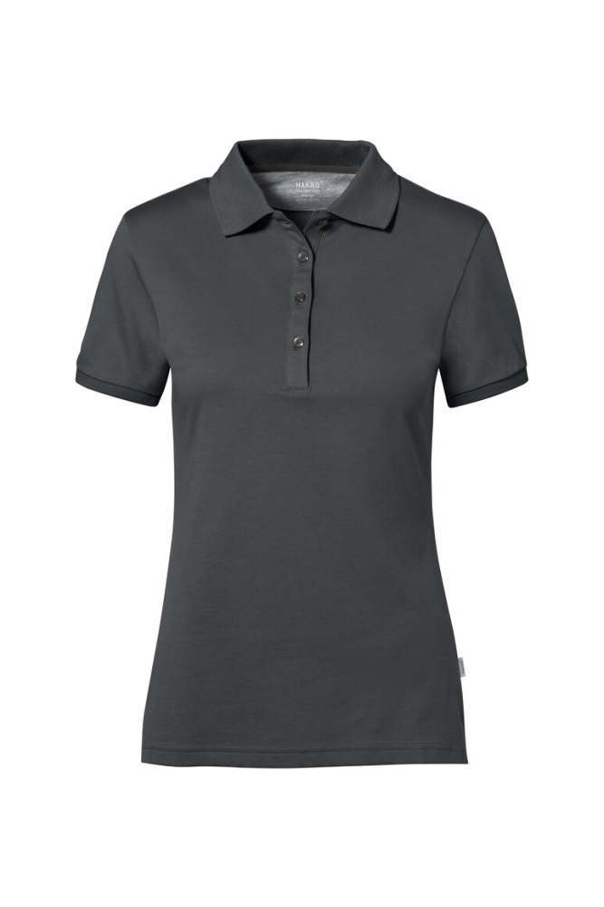 HAKRO COTTON TEC® Damen Poloshirt, anthrazit, XL