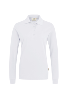 HAKRO Damen Longsleeve-Poloshirt MIKRALINAR®, weiss, M