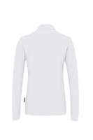 HAKRO Damen Longsleeve-Poloshirt MIKRALINAR®, weiss, M
