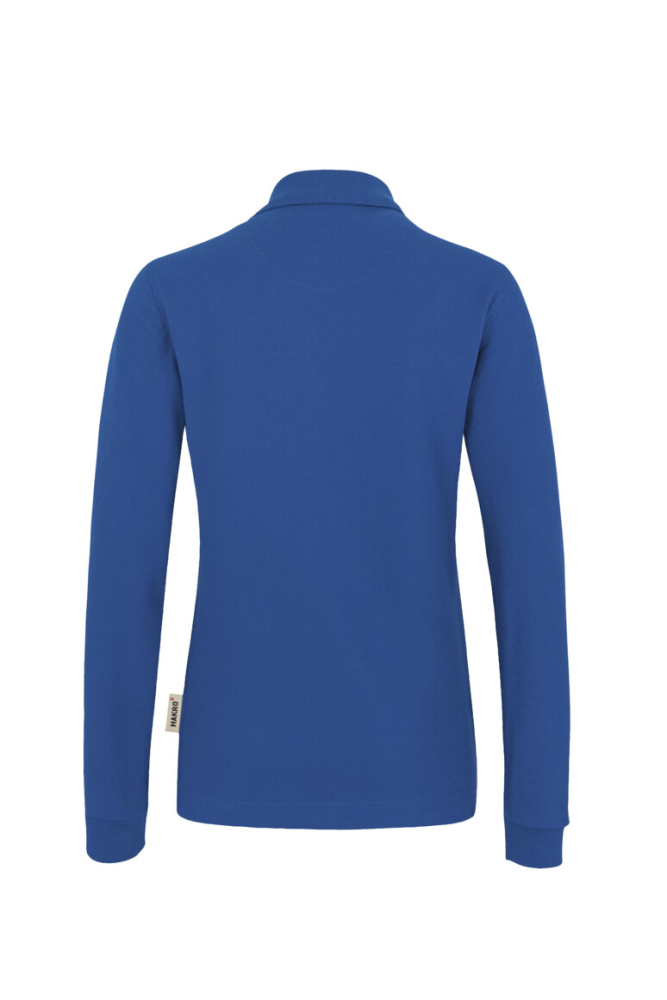 HAKRO Damen Longsleeve-Poloshirt MIKRALINAR®, royalblau, 2XL