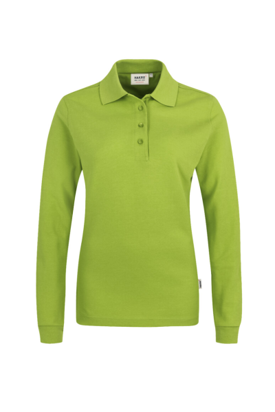 HAKRO Damen Longsleeve-Poloshirt MIKRALINAR®, kiwi