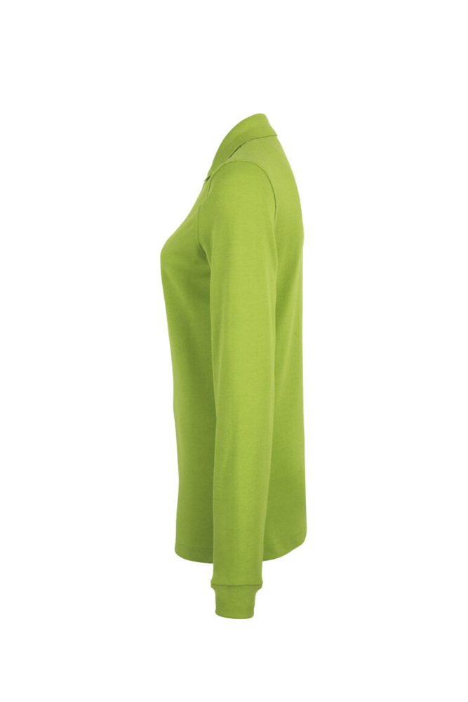 HAKRO Damen Longsleeve-Poloshirt MIKRALINAR®, kiwi, 6XL