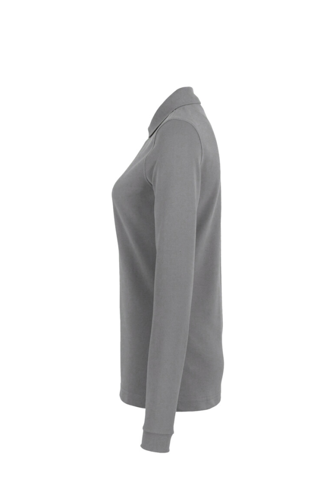 HAKRO Damen Longsleeve-Poloshirt MIKRALINAR®, titan, 4XL