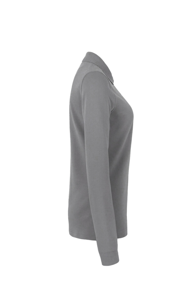 HAKRO Damen Longsleeve-Poloshirt MIKRALINAR®, titan, 4XL