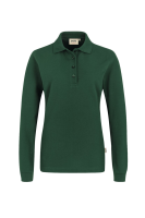 HAKRO Damen Longsleeve-Poloshirt MIKRALINAR®, tanne, S