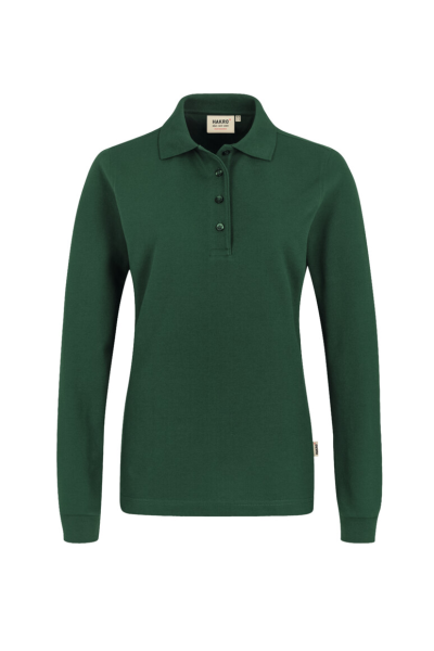 HAKRO Damen Longsleeve-Poloshirt MIKRALINAR®, tanne