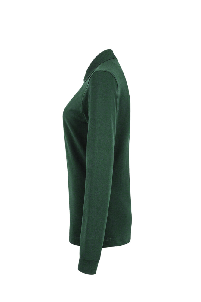 HAKRO Damen Longsleeve-Poloshirt MIKRALINAR®, tanne, S