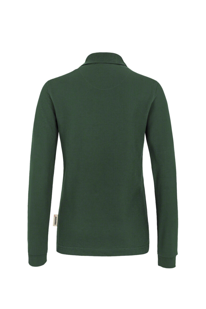 HAKRO Damen Longsleeve-Poloshirt MIKRALINAR®, tanne, S