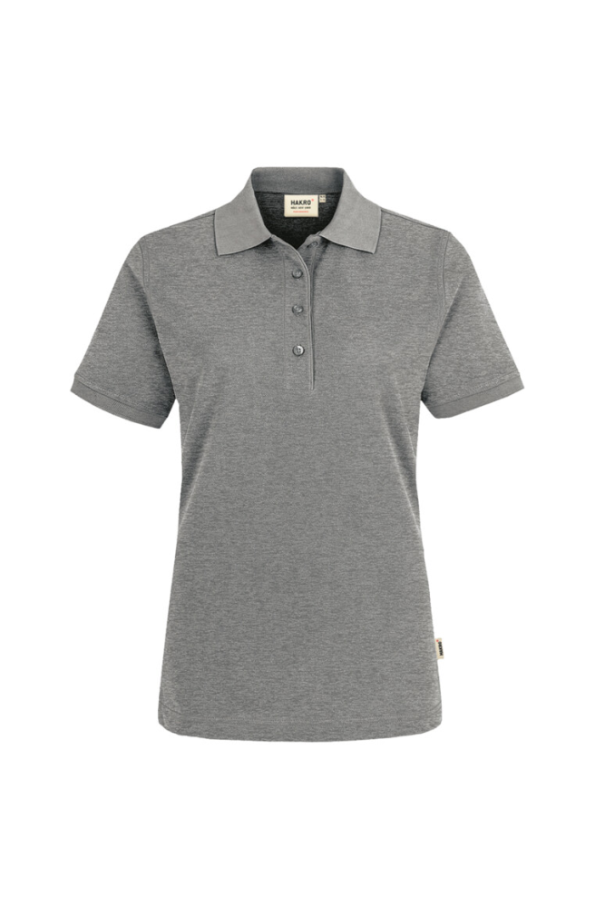 HAKRO Damen Poloshirt MIKRALINAR®, grau meliert, S