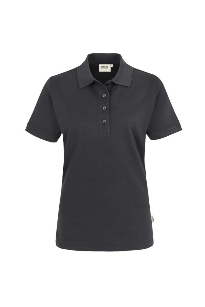 HAKRO Damen Poloshirt MIKRALINAR®, karbongrau, 2XL