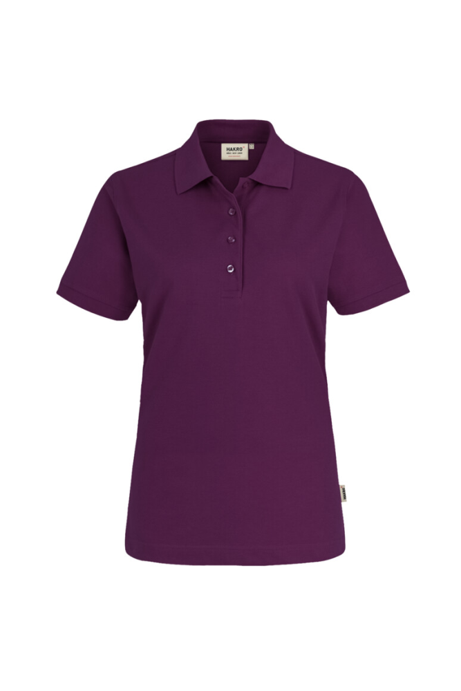 HAKRO Damen Poloshirt MIKRALINAR®, aubergine, M