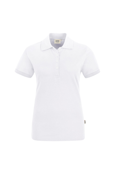 HAKRO Damen Poloshirt Stretch, weiss