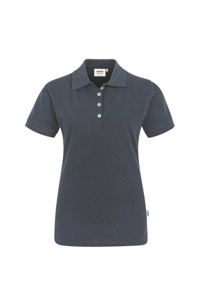 HAKRO Damen Poloshirt Stretch, anthrazit, 3XL