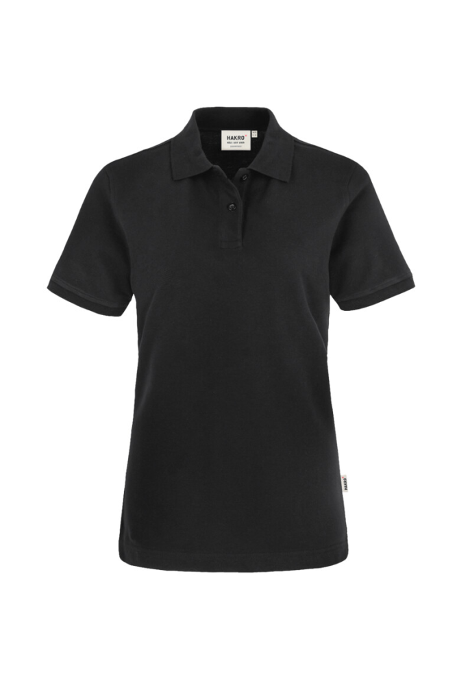 HAKRO Damen Poloshirt Top, schwarz, XS