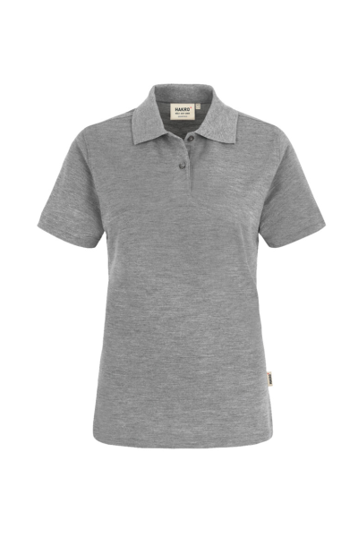 HAKRO Damen Poloshirt Top, grau meliert
