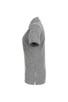 HAKRO Damen Poloshirt Top, grau meliert, L