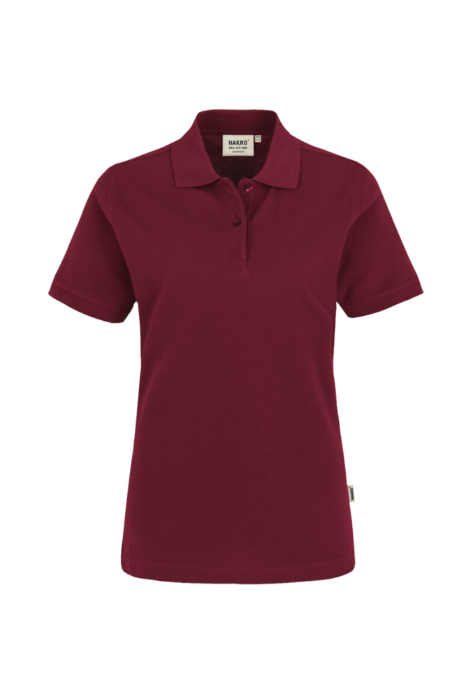 HAKRO Damen Poloshirt Top, weinrot, M