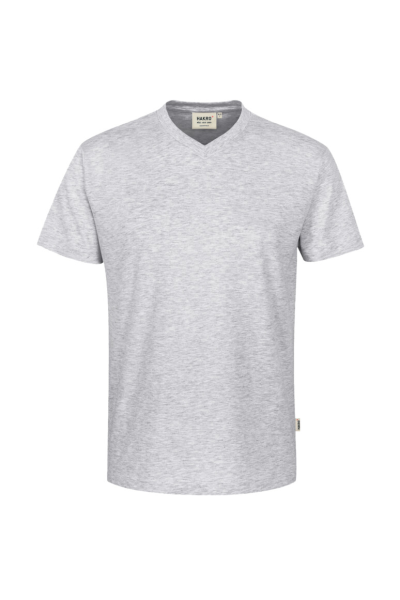 HAKRO V-Shirt Classic, ash meliert