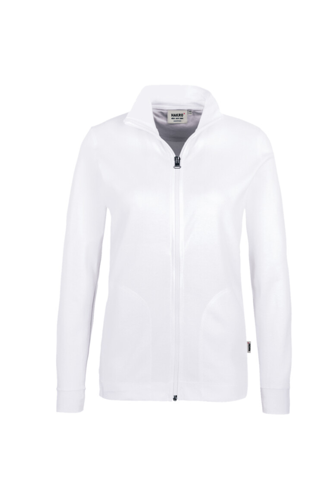 HAKRO Damen Interlockjacke, weiss