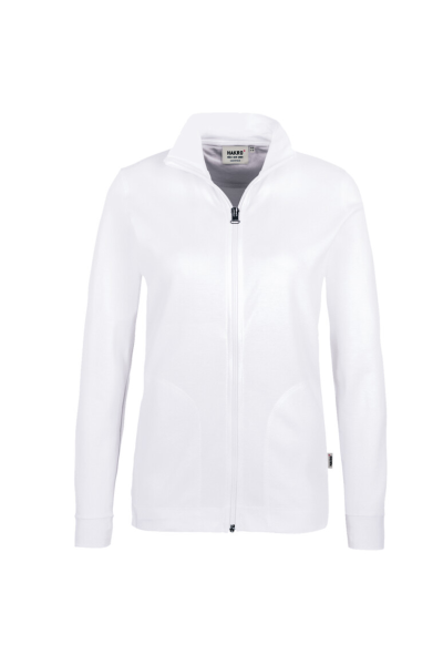 HAKRO Damen Interlockjacke, weiss