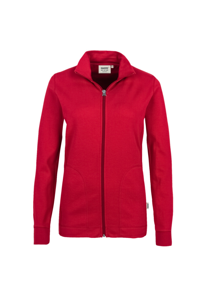 HAKRO Damen Interlockjacke, rot, 2XL