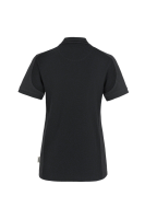 HAKRO Damen Poloshirt Contrast MIKRALINAR®, schwarz/anthrazit, L