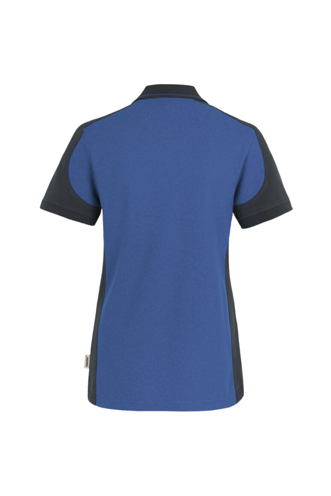 HAKRO Damen Poloshirt Contrast MIKRALINAR®, royalblau/anthrazit, L