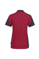 HAKRO Damen Poloshirt Contrast MIKRALINAR®, weinrot/anthrazit