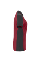 HAKRO Damen Poloshirt Contrast MIKRALINAR®, weinrot/anthrazit