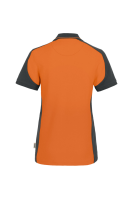 HAKRO Damen Poloshirt Contrast MIKRALINAR®, orange/anthrazit, L
