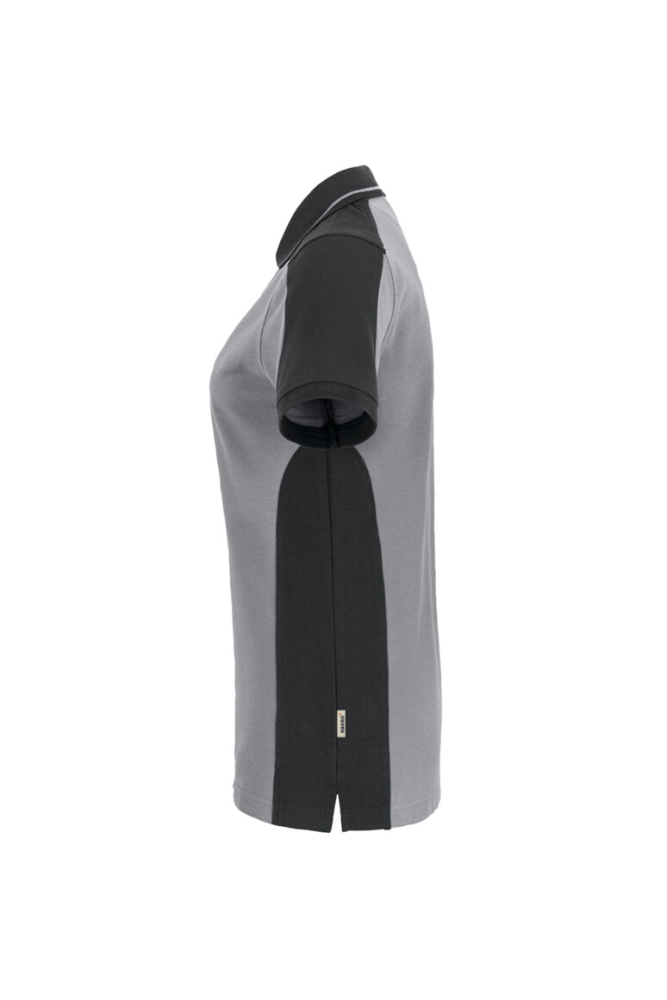 HAKRO Damen Poloshirt Contrast MIKRALINAR®, titan/anthrazit, L