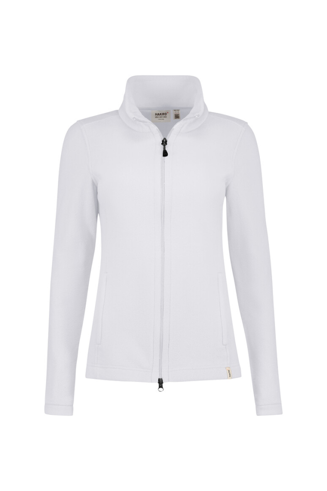 HAKRO Damen Fleecejacke ECO, weiß