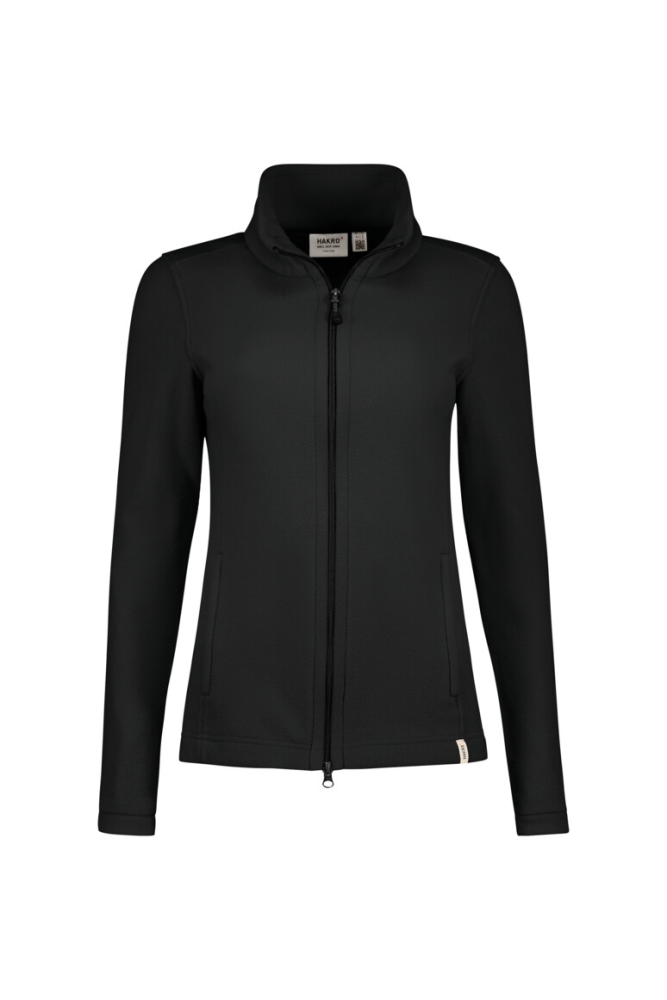 HAKRO Damen Fleecejacke ECO, schwarz