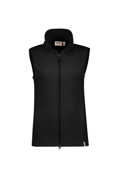HAKRO Damen Fleeceweste ECO, schwarz