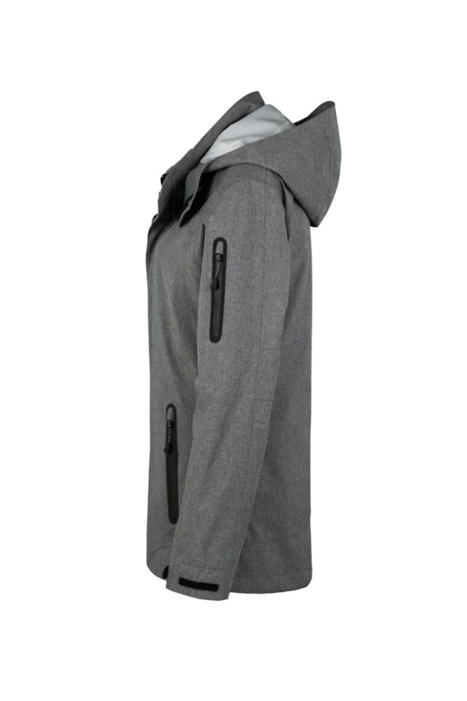 HAKRO Damen Activejacke Fernie, dunkelgrau meliert, M