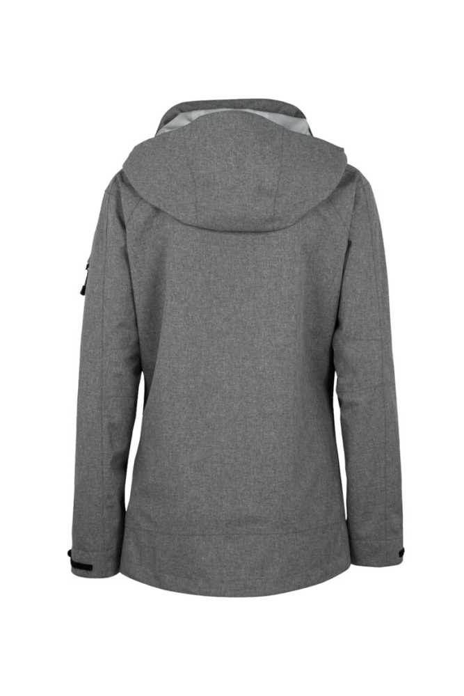 HAKRO Damen Activejacke Fernie, dunkelgrau meliert, M