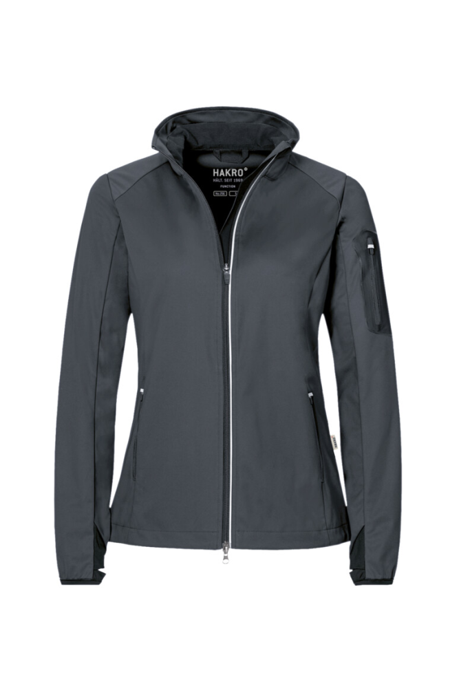 HAKRO Damen Light-Softshelljacke Sidney, anthrazit
