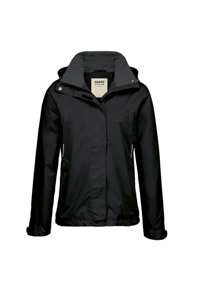 HAKRO Damen Regenjacke Colorado, schwarz