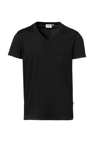 HAKRO V-Shirt Stretch, schwarz