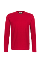 HAKRO Longsleeve Heavy, rot, S